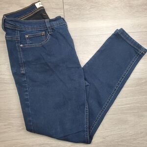 Angels Forever Young Jeans Signature Convertible Womans Sz 12 Stretch Dark Wash